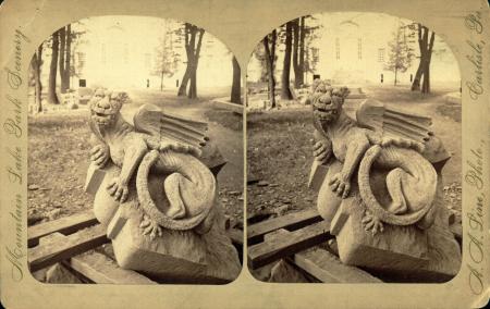 Bosler Hall Griffins Carvings, c.1886