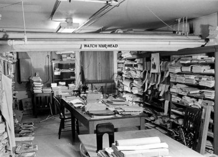 Bosler Hall workroom, c.1965