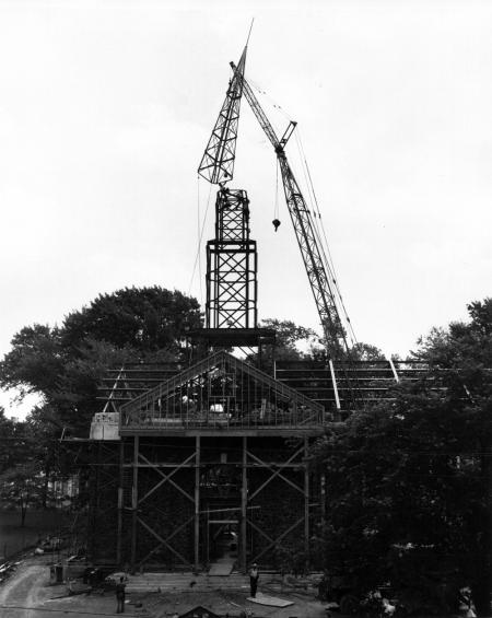 Allison United Methodist Church construction, 1957
