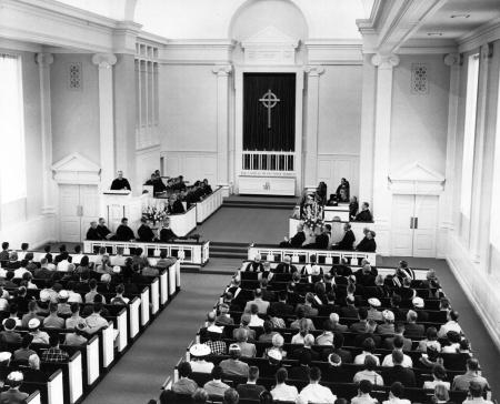 Allison United Methodist Church dedication ceremony, 1958