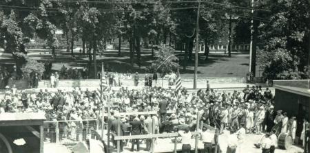 Alumni Gymnasium groundbreaking ceremony, 1927