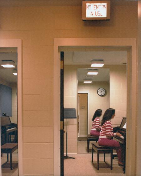 Weiss Center practice room, 1983