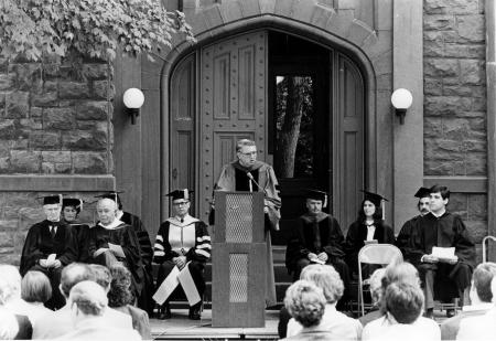 Denny Hall dedication ceremony, 1984