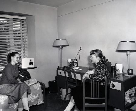 Drayer Hall dorm room, c.1955