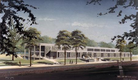 Holland Union Building, architect's rendering, 1963