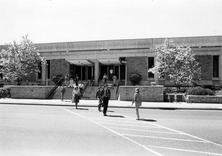 Holland Union Building entrance, c.1980