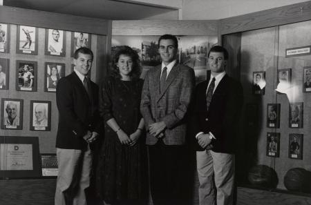 Men's and Women's Swimming Captains, 1990