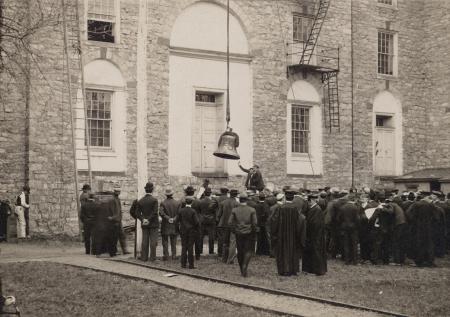 Removing the College Bell, #3, 1905
