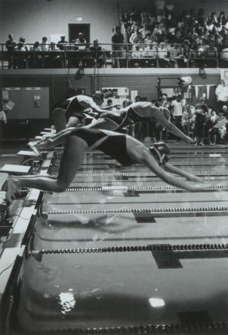 Women's Swim meet, 1986