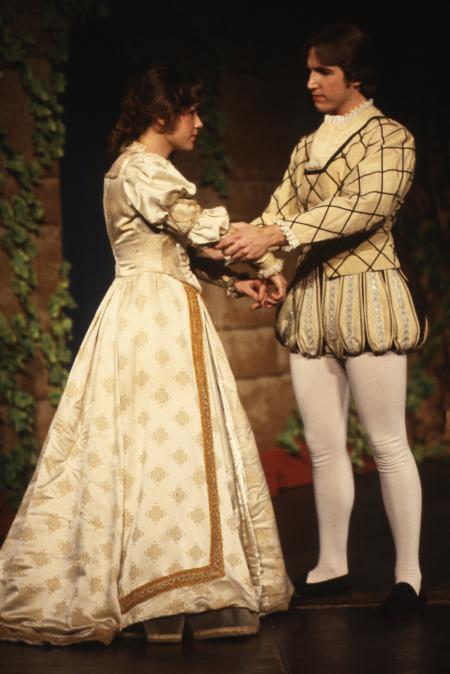 Two students in a play, 1980