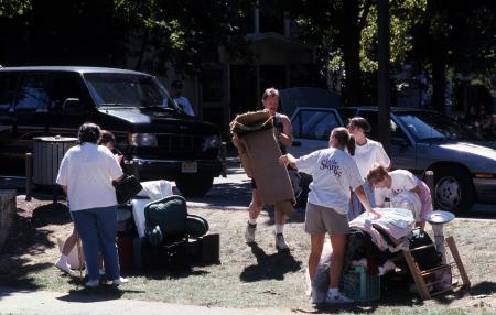 Move-In Day at the Quads, 1995 