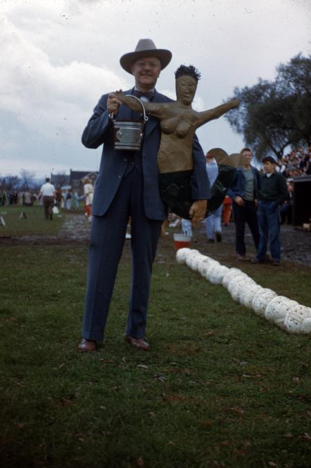 President Edel at Homecoming, 1950