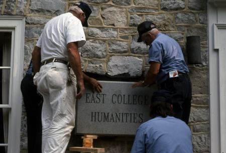 East College plaque, 1992