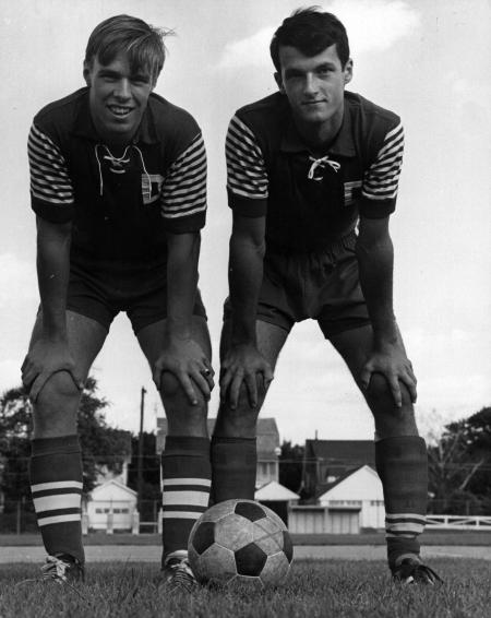 Two Soccer players, 1966