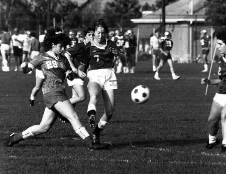 Women's Soccer game, 1986