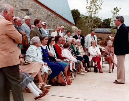 Kline Center dedication ceremony, 1980