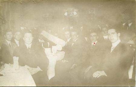 Alpha Chi Rho anniversary banquet, 1912