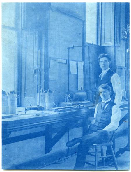 Male students in Tome lab, c.1890