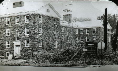 Morgan Hall construction, 1955