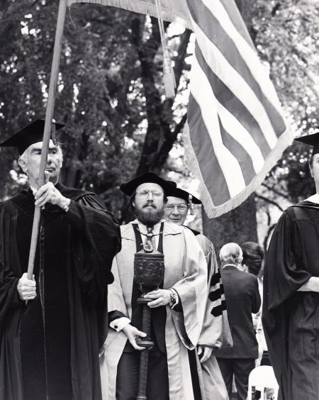 Academic procession at Commencement, 1972