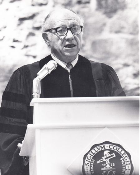 Jacob Javits at Commencement, 1972