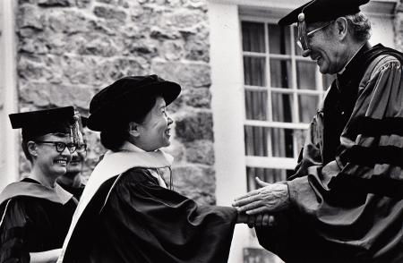 Chien-Shiung Wu at Commencement, 1975