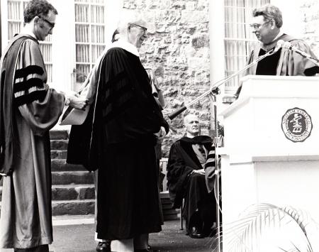 Charles Sellers at Commencement, 1979