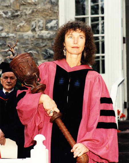 Mace Bearer at Commencement, 1991
