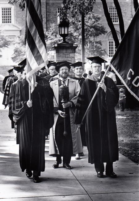 Faculty procession at Convocation, 1972