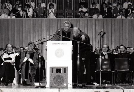 President Banks at Convocation, 1986