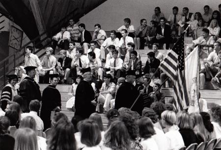 Faculty procession at Convocation, 1988
