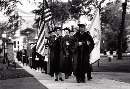 Faculty procession at Convocation, 1992