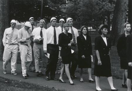 White and Blue Hats at Convocation, 1993