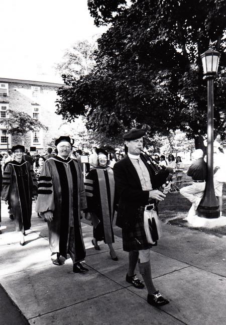 Faculty procession at Convocation, 1996