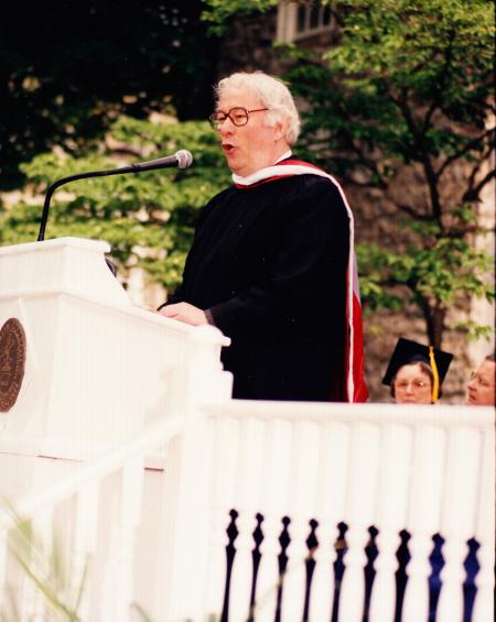 Seamus Heaney at Commencement, 1993