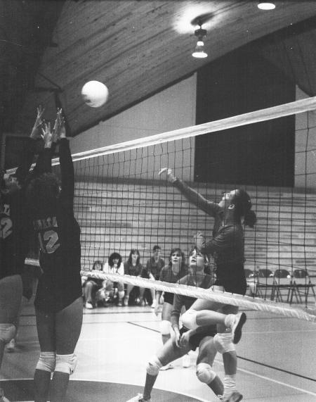 Volleyball game, 1987