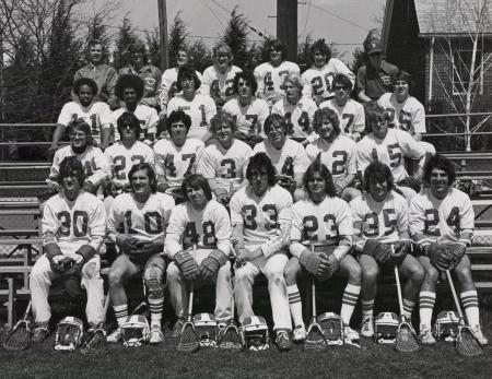 Men's Lacrosse Team, 1975