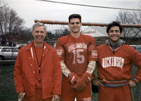 Men's Lacrosse Coaches and Captain, 1989
