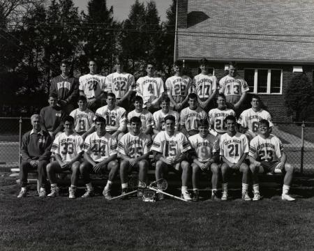 Men's Lacrosse Team, 1990