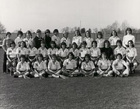 Women's Lacrosse Team, 1983