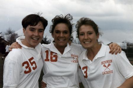 Three Women's Lacrosse players, 1988