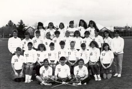 Women's Lacrosse Team, 1990