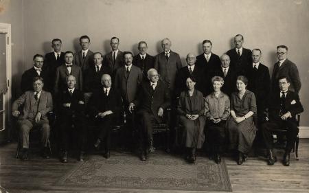 President James H. Morgan with Faculty, 1926