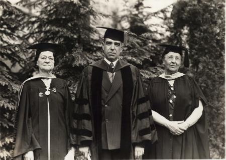 Zatae Longsdorff and President Corson, 1937