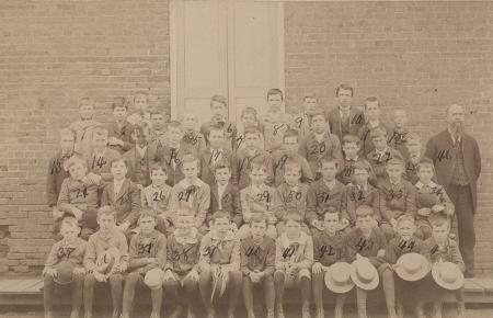 Group at Samuel H. Fisher's School, c.1895
