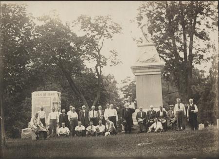 Group at Gettysburg Battlefield, c.1920