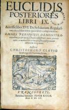 Posteriores Libri IX. Accessit liber XVI. De Solidorum Regularium...