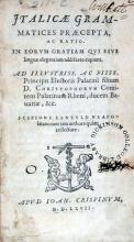 Italicae Grammatices Praecepta, Ac Ratio