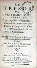 Le Tresor De L'Arithmetique..Avec Des Abregés extraordinaires..Sixieme Edition