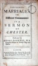 Concerning Marriages In Different Communions: In A Sermon At Chester...